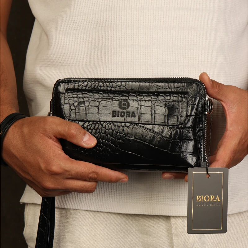 عکس شماره 3 : کیف دستی بیورا مدل چرم طبیعی کروکودیلی pa05