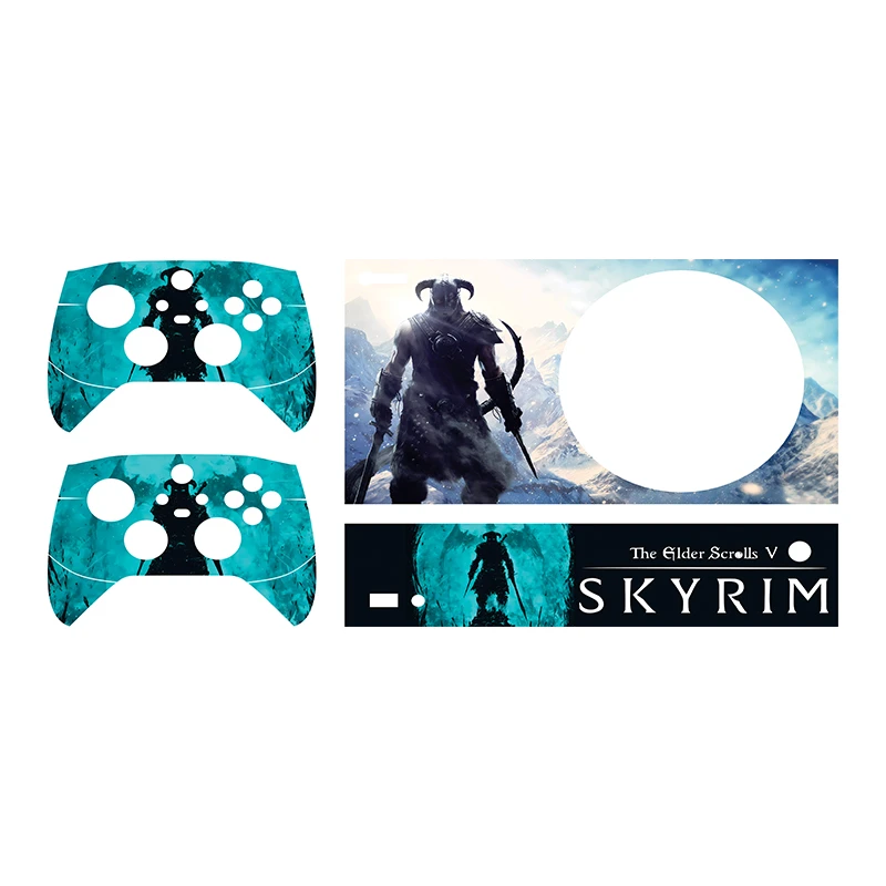 برچسب کنسول بازی ایکس باکس series s مدل Skyrimکد02 مجموعه 4 عددی