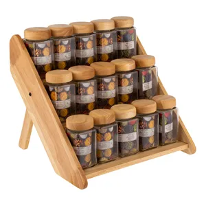 ست جای ادویه 15 پارچه لانا وود مدل الین به همراه استند