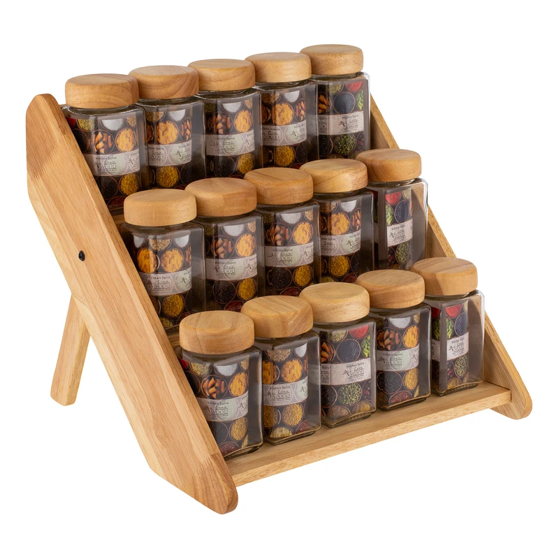 ست جای ادویه 15 پارچه لانا وود مدل الین به همراه استند