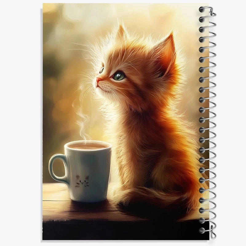 دفتر نقاشی 50 برگ خندالو طرح گربه بامزه کد F5543