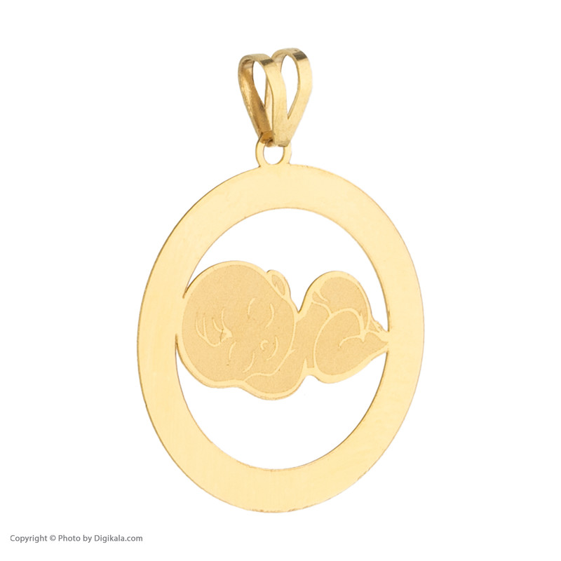 آویز گردنبند طلا 18 عیار دخترانه مایا ماهک مدل MM1657