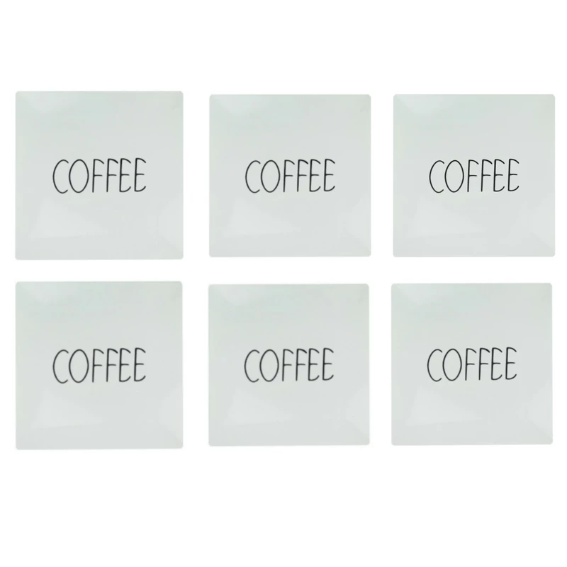 بشقاب مدل COFFEE بسته 6 عددي