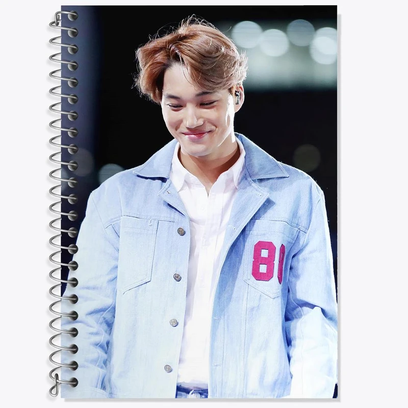 دفتر زبان 50 برگ خندالو مدل دو خط طرح کای گروه اکسو EXO کد 13394