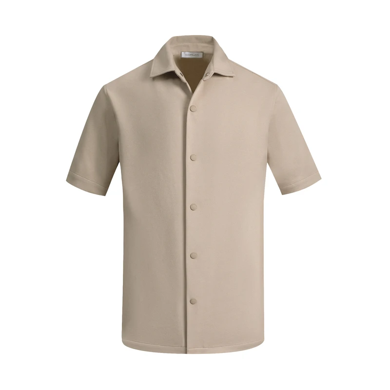 پیراهن آستین کوتاه یقه برگردان مردانه کروم مدل 2510123