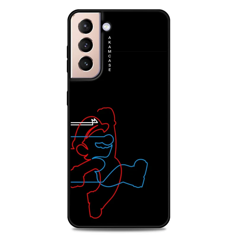 کاور آکام مدل AMC-WSGS21P-SUPER MARIO14 مناسب برای گوشی موبایل سامسونگ Galaxy S21 Plus