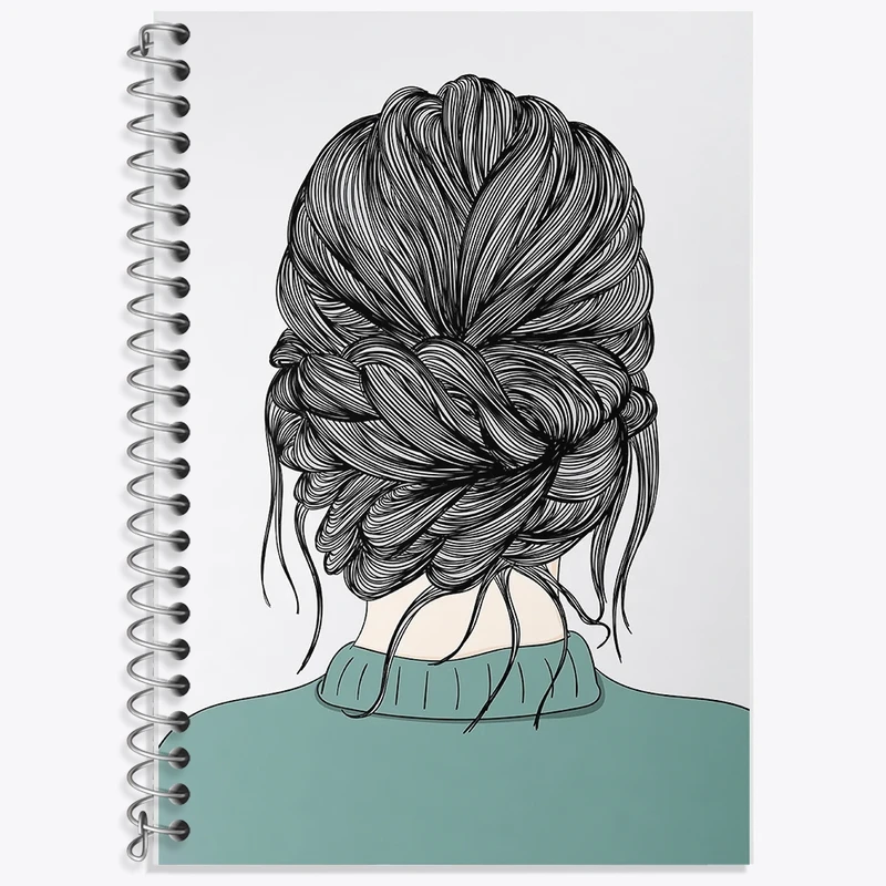 دفتر زبان 50 برگ خندالو مدل سه خط طرح دخترانه کد F2910