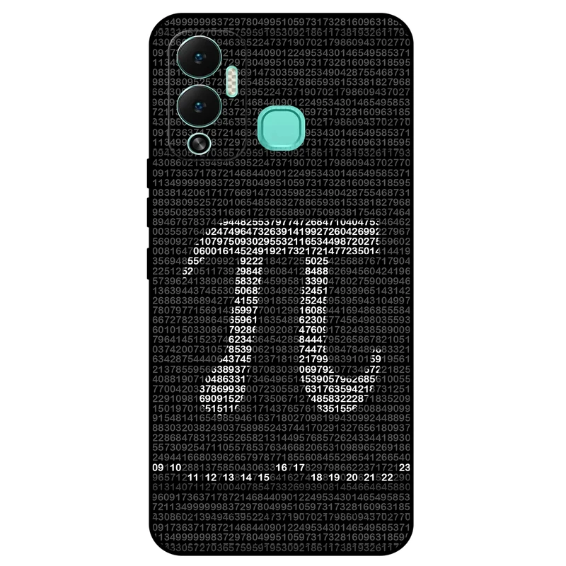 کاور مگافون طرح عدد پی مدل 7240 مناسب برای گوشی موبایل اینفینیکس Hot 12 Play