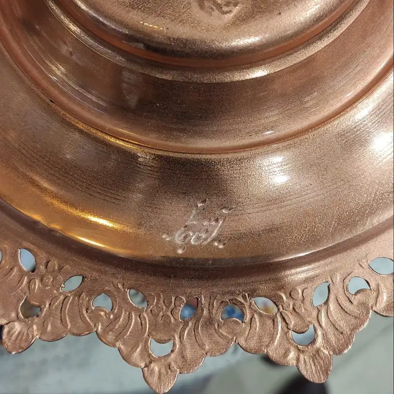 بشقاب مسی آقاجانی مدل پرداز کد P072