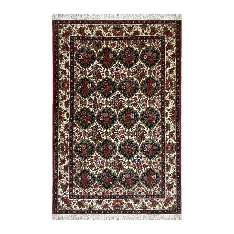 فرش دستبافت چهار متری طرح بختیاری کد 2203 زمینه الوان 