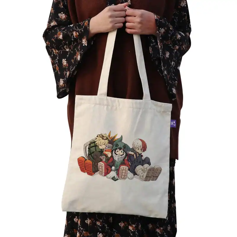 ساک خرید ترمه طراحان ایده مدل مای هیرو آکادمی کد strm0444 - L