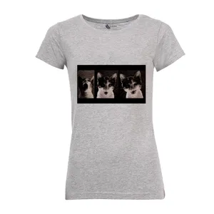 تی شرت آستین کوتاه زنانه مدل گربه