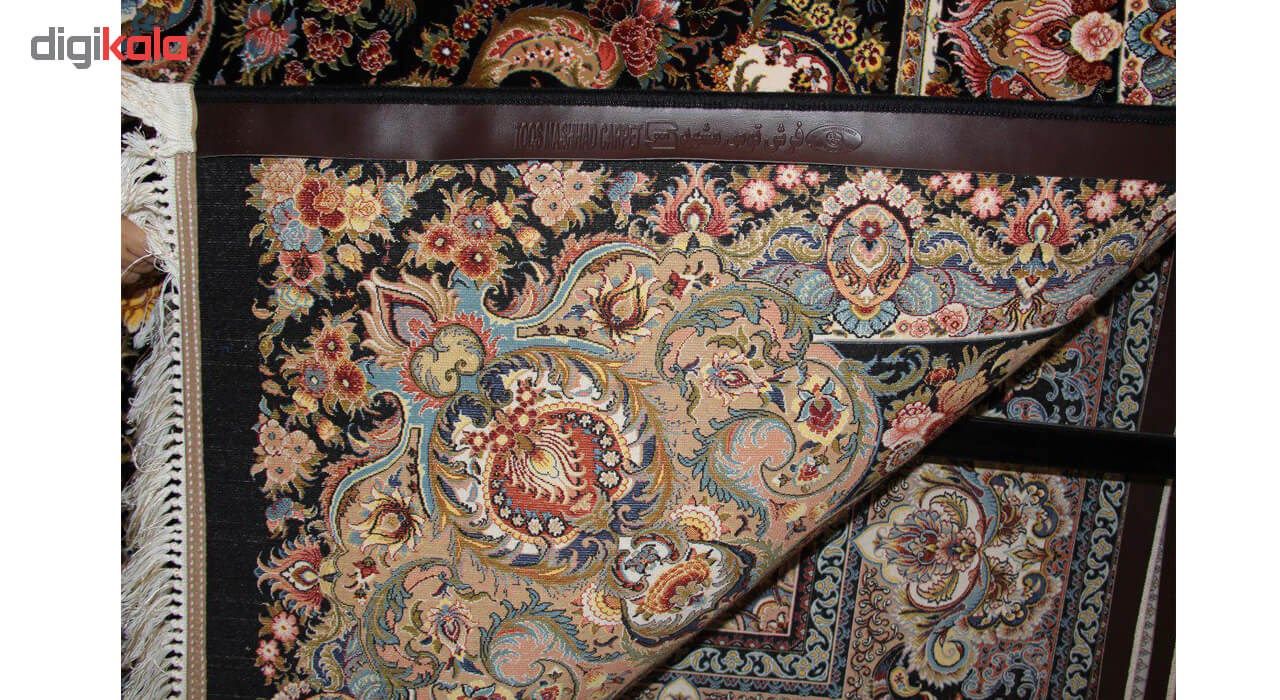 فرش ماشینی فرش توس مشهد طرح پازیریک زمینه سرمه ای