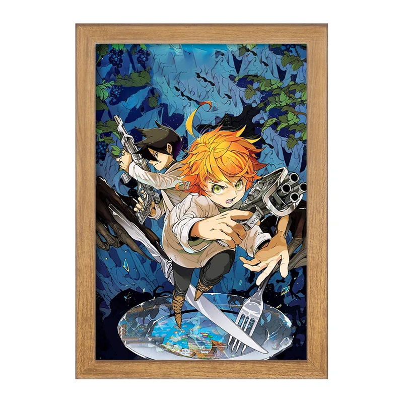 تابلو خندالو مدل اما و ری انیمه ناکجاآباد موعود  کد 12725