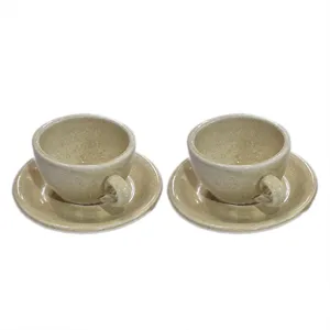 ست فنجان و نعلبکی سرامیکی مدل لته خوری کد 1301