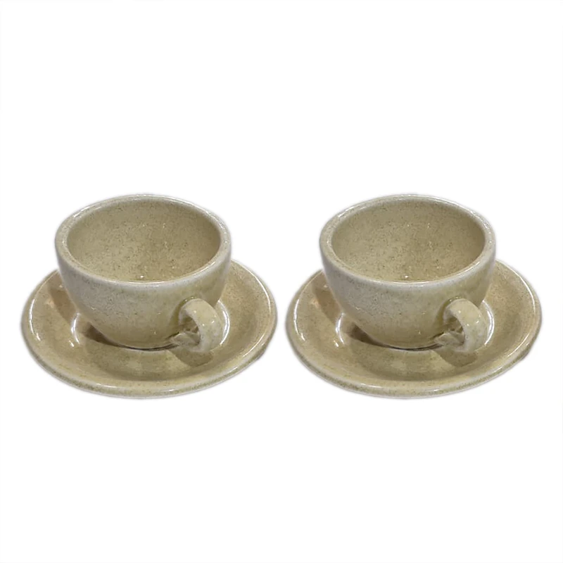 ست فنجان و نعلبکی سرامیکی مدل لته خوری کد 1301