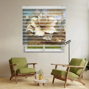 پرده زبرا مدل TD-121 سایز 300x300 سانتی متر