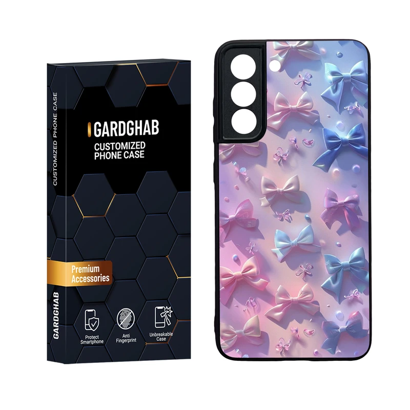 کاور گارد قاب مدل دور ژله ای پشت گلس دخترانه مناسب برای گوشی موبایل سامسونگ Galaxy S21 FE