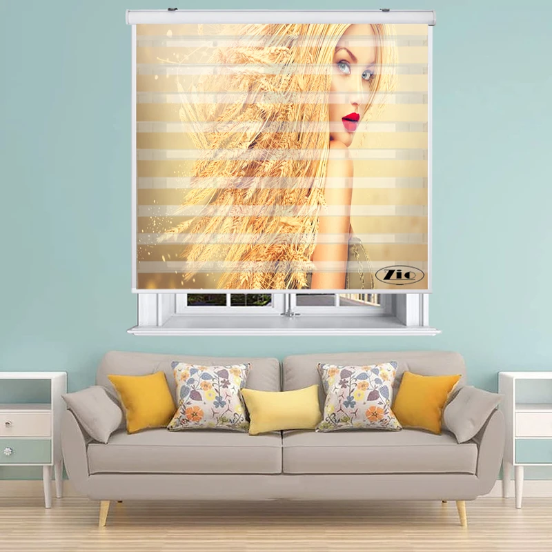 پرده زبرا زیو کد W4002 سایز 150X150 سانتی متر