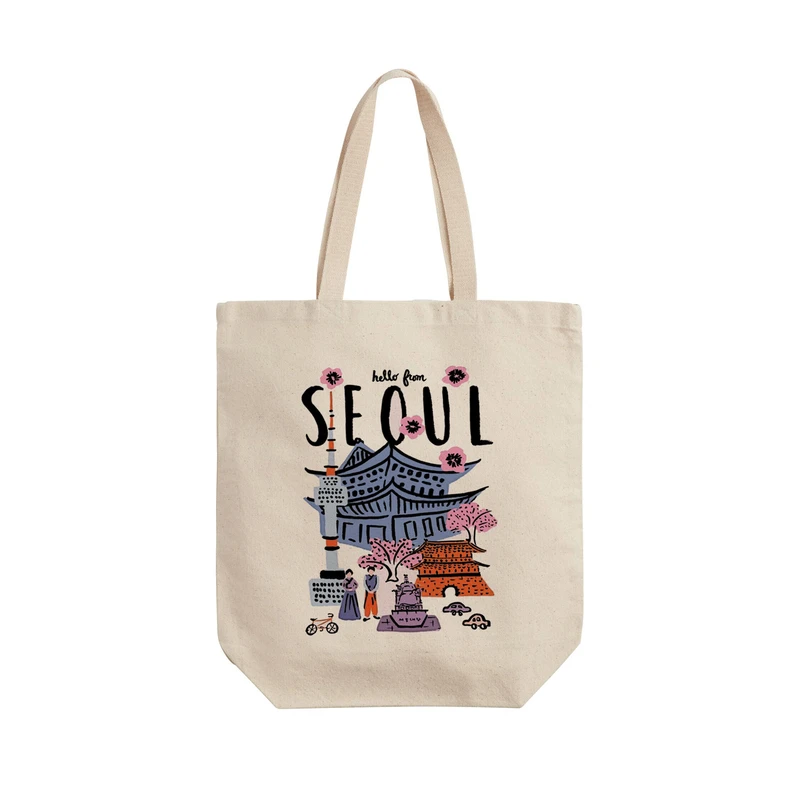 ساک خرید ترمه طراحان ایده مدل پترن سئول کد strm0625 - L