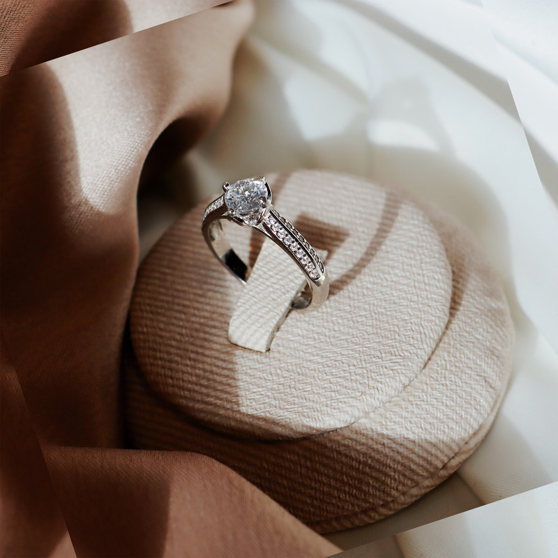 انگشتر نقره زنانه جی تی ای مدل تک داش انگشتر نقره زنانه جی تی ای مدل تک داش