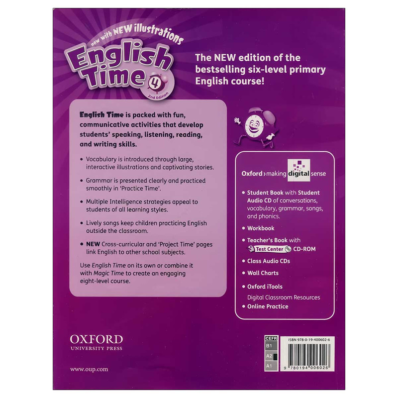 کتاب English Time 4 اثر Susan River & Setsoko Toyama انتشارات اکسفورد کتاب English Time 4 اثر Susan River & Setsoko Toyama انتشارات اکسفورد