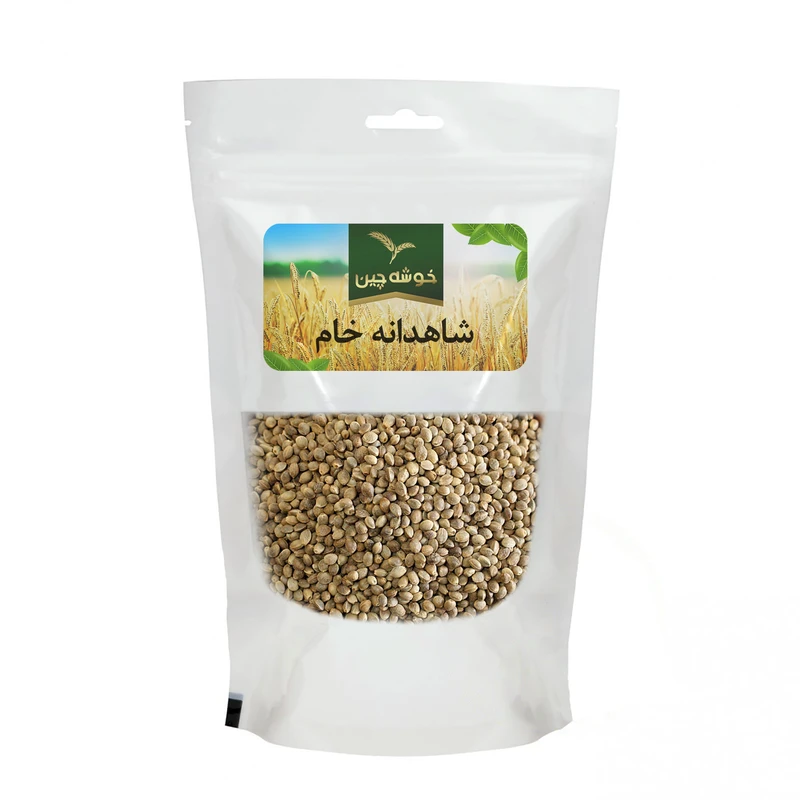 شاهدانه درشت خام خوشه چین - 500 گرم