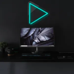 چراغ دیواری نئون دیزاین طرح Play_TBL