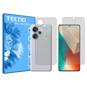 Tecno brand shockproof Matte screen protector glass for Xiaomi Redmi Note 13 Pro Plus along with the back protector
