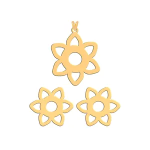 نیم ست طلا 18 عیار زنانه فرشته طرح اسلیمی WHSL-00078