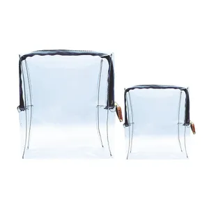 کیف لوازم آرایش زنانه مدل  شفاف sayas M12 مجموعه 2 عددی