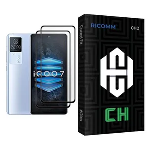 Ricomm CH Glass MIX002 Screen Protector For  iQOO 7 Pack Of 2