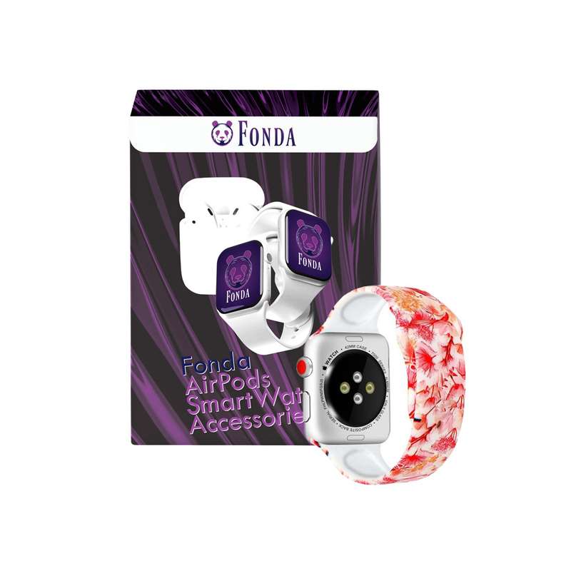 بند فوندا مدل sorkh مناسب برای اپل واچ 42/44 میلیمتری