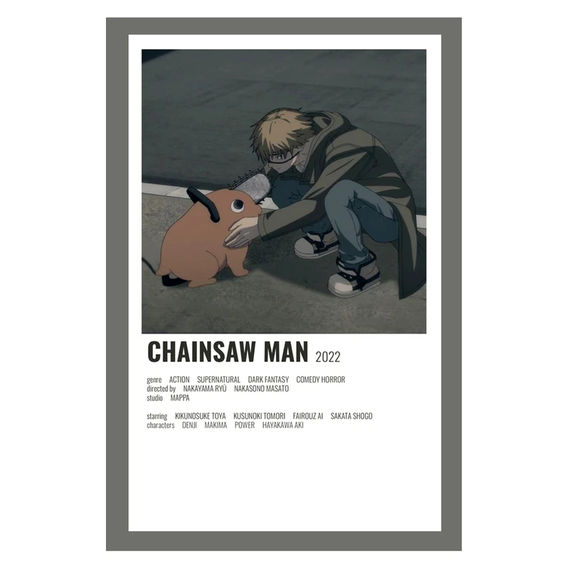 پوستر مدل انیمه اره برقی chainsaw man طرح دنجی Denji کد 508