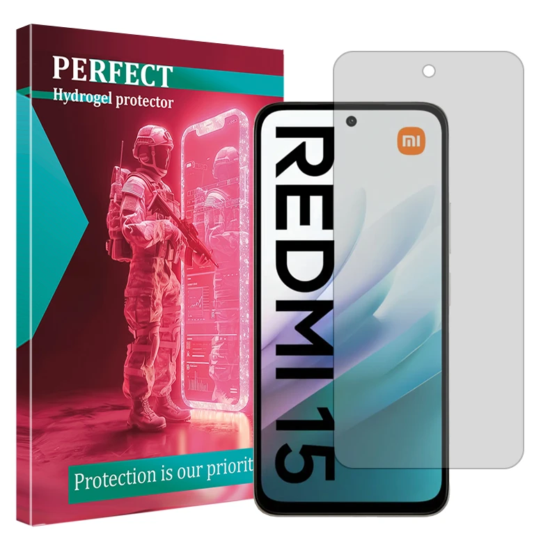محافظ صفحه نمایش شفاف پرفکت مدل Tough مناسب برای گوشی موبایل شیائومی Redmi 15 4G