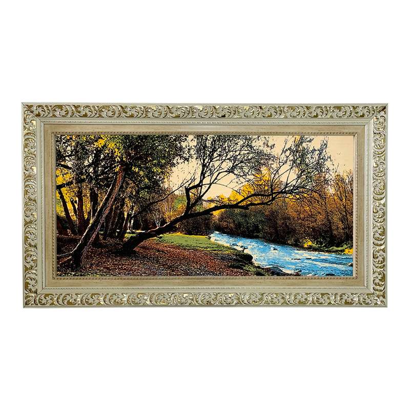 تابلو فرش ماشینی مدل رودخانه کد 7659