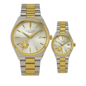 ست ساعت مچی عقربه‌ای کوارتز زنانه و مردانه الگنگس مدل EL1524_SS