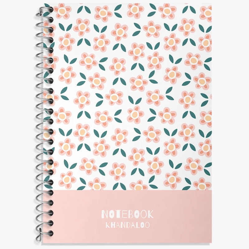 دفتر لغت 50 برگ خندالو طرح گل گلی کد N1488