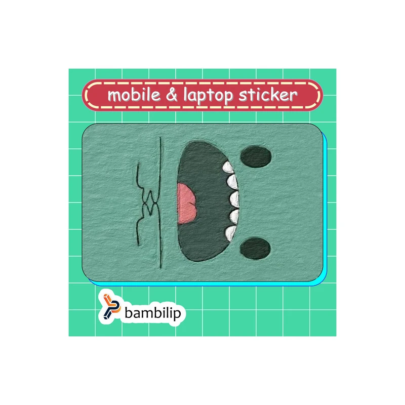 استیکر بامبیلیپ مدل کارت عابر طرح هیولای سبز کد 8663479