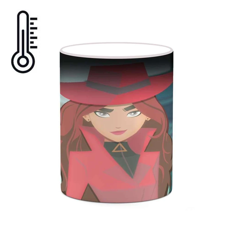 ماگ حرارتی کاکتی مدل کارتون Carmen Sandiego کد mgh22350