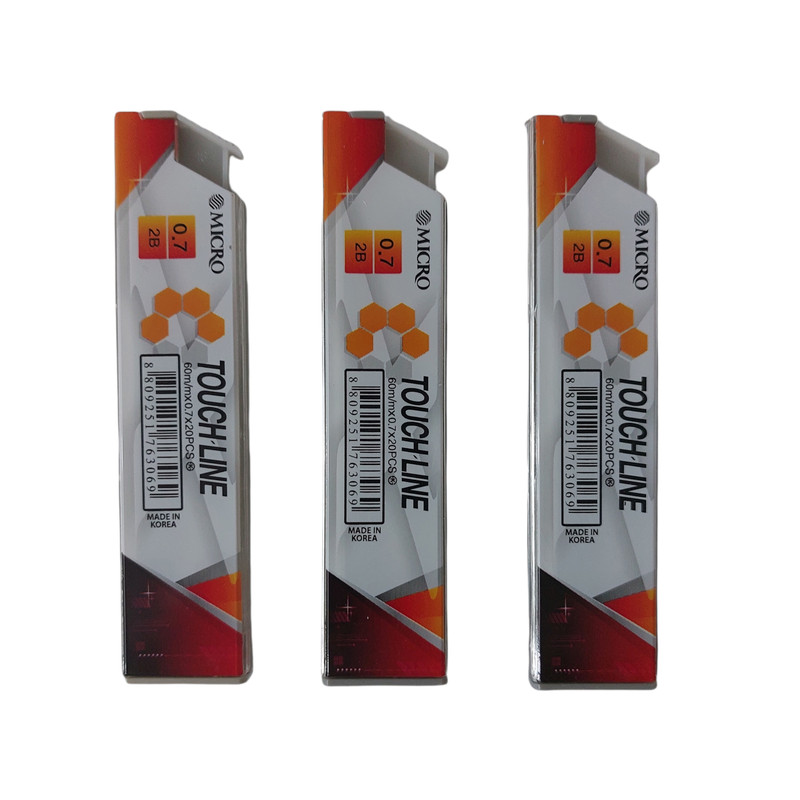 نوک مداد نوکی 0.7 میلی متری میکرو کد KOR-880 بسته 3 عددی نوک مداد نوکی 0.7 میلی متری میکرو کد KOR-880 بسته 3 عددی