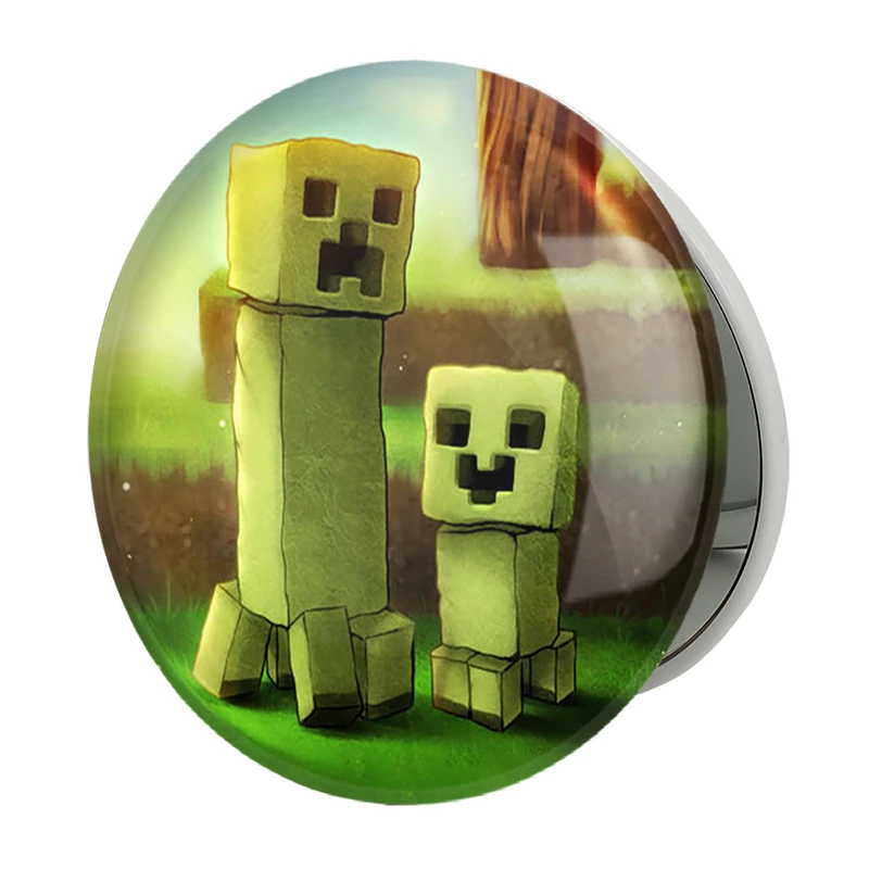آینه جیبی خندالو طرح بازی ماینکرافت (Minecraft) مدل تاشو کد 36990