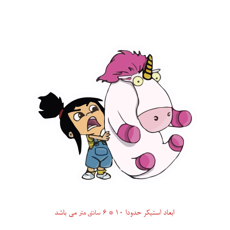 استیکر لپ تاپ طرح کارتونی کد 1354