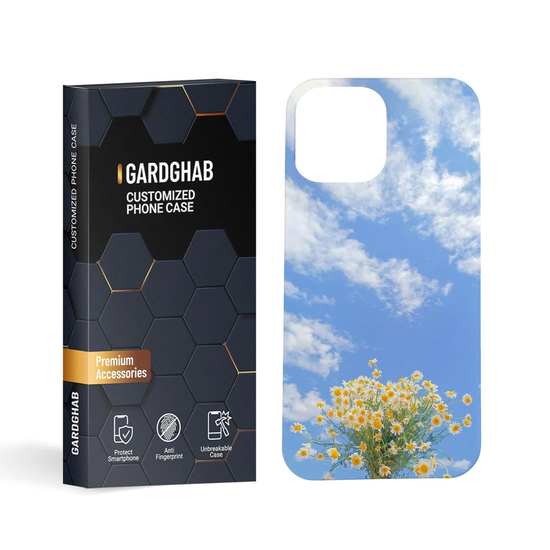 کاور گارد قاب مدل گل نرگس مناسب برای گوشی موبایل اپل iphone 13 promax