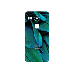 MAHOOT Green Feather Cover Sticker for Google Nexus 5X