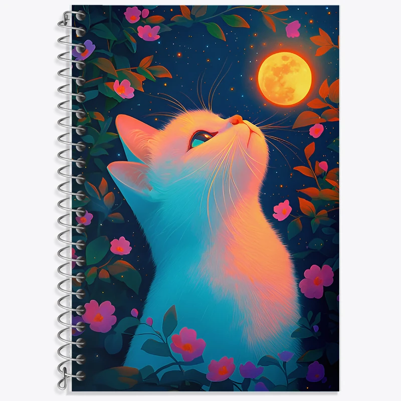 دفتر لغت 50 برگ خندالو طرح گربه (cat) کد F7844