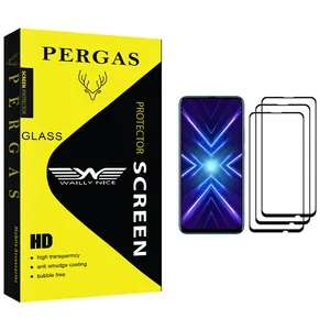 Waily Nice Pergas Glass Screen Protector For  Honor 9X Pack Of 3