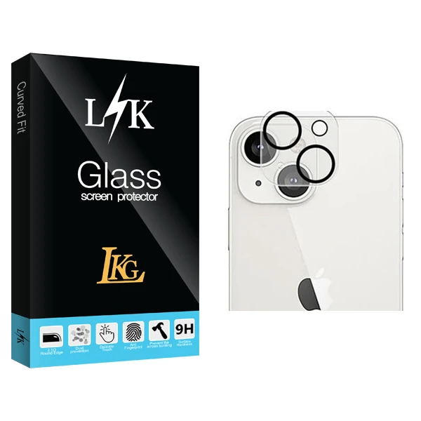 محافظ لنز دوربین ال کا جی مدل LK Glass FLL مناسب برای گوشی موبایل اپل iPhone 13 mini