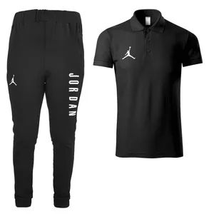 ست پولوشرت و شلوار مردانه مدل 00412120 رنگ مشکی