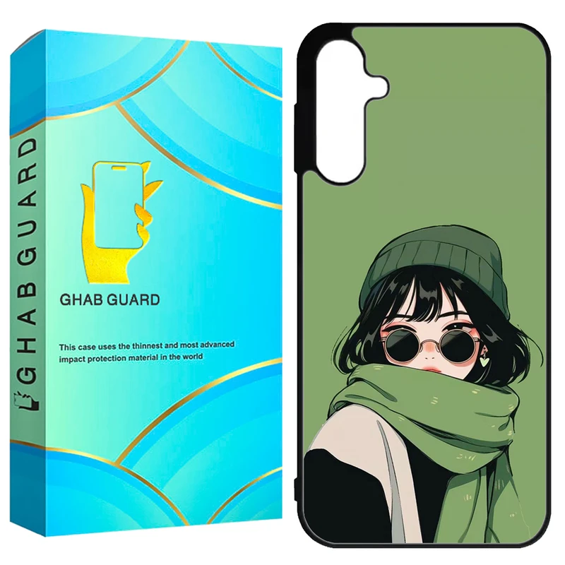 کاور قاب گارد طرح دختر مدل GCHPA55 مناسب برای گوشی موبایل سامسونگ Galaxy A55 5G
